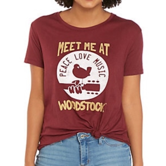 woodstock Tops - NEW Graphic Woodstock festival hippie T-shirt